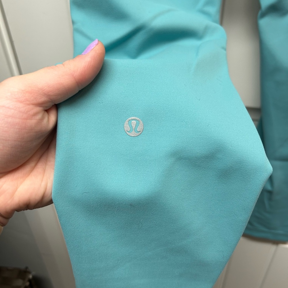 Lululemon Wunder Train Teal Leggings - Picture 3 of 6